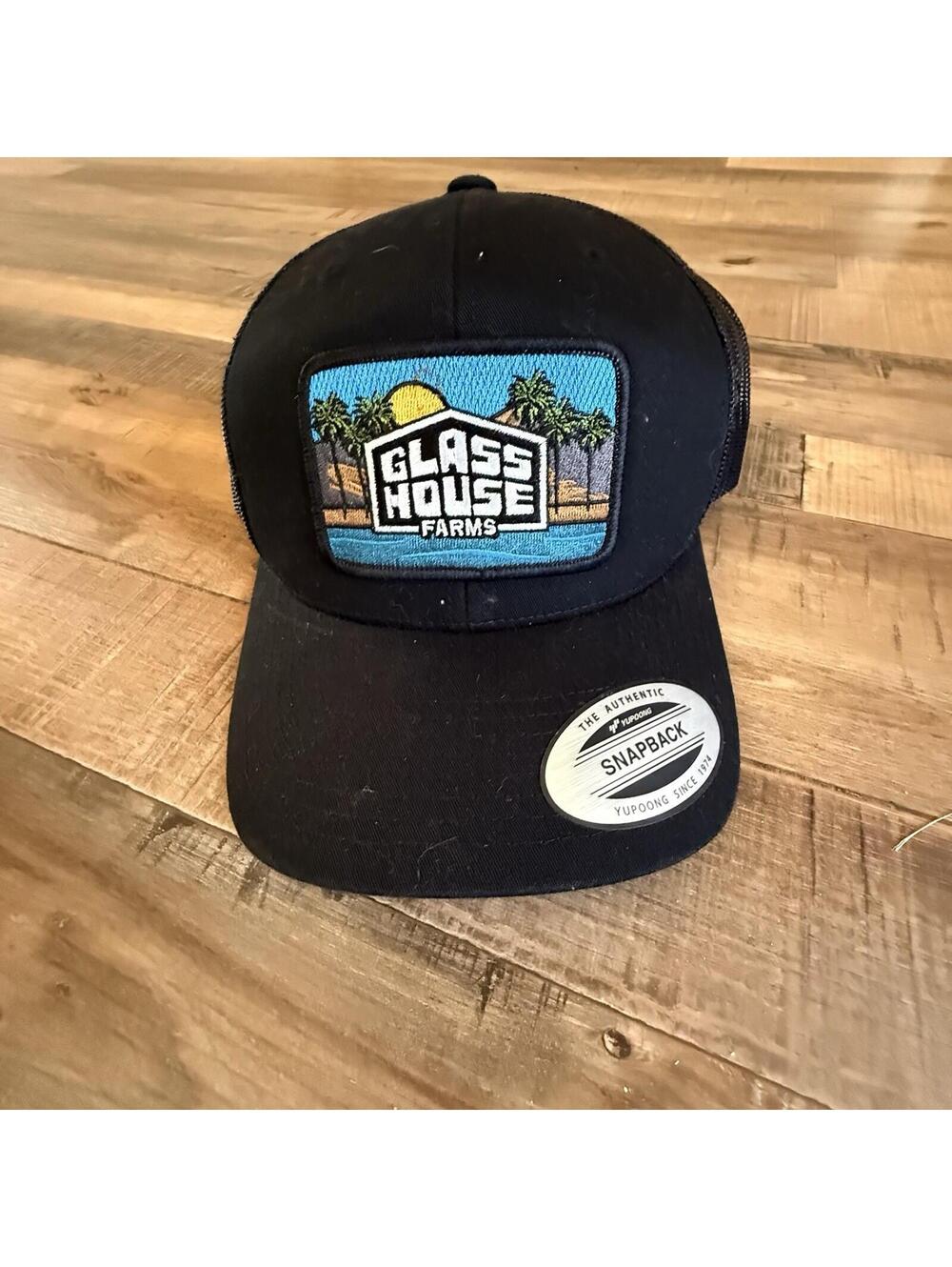 Glass House Farms Trucker Hat Black Snap Back The Classics